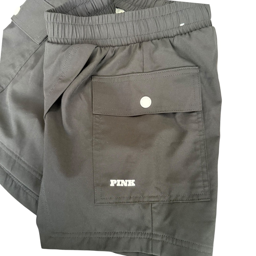 PINK Victoria's Secret NWT Black Cargo Athletic Skort  White‎ Shorts Size Medium - Picture 4 of 8